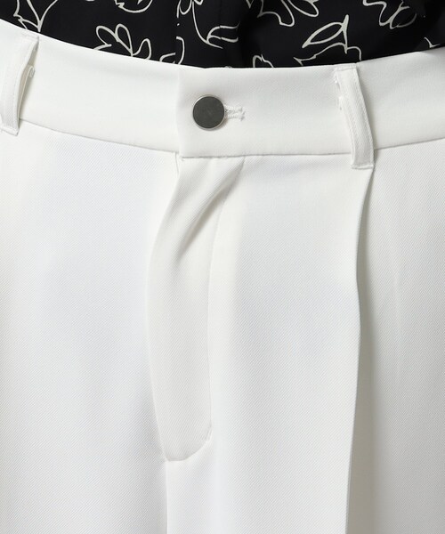 tk.TAKEO KIKUCHI（ティーケータケオキクチ）の「◆エステルツイルロールアップパンツ（その他パンツ・メンズ・オフホワイト/ブラック・01/02/03）」の12枚目の写真