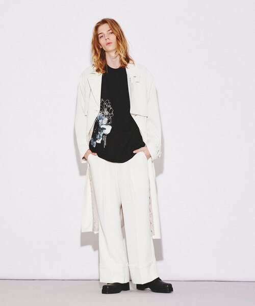 tk.TAKEO KIKUCHI（ティーケータケオキクチ）の「◆エステルツイルロールアップパンツ（その他パンツ・メンズ・オフホワイト/ブラック・01/02/03）」の15枚目の写真