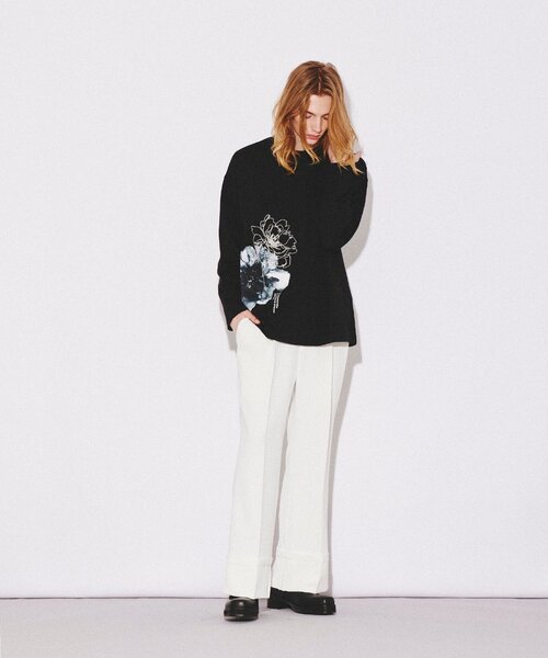 tk.TAKEO KIKUCHI（ティーケータケオキクチ）の「◆エステルツイルロールアップパンツ（その他パンツ・メンズ・オフホワイト/ブラック・01/02/03）」の19枚目の写真