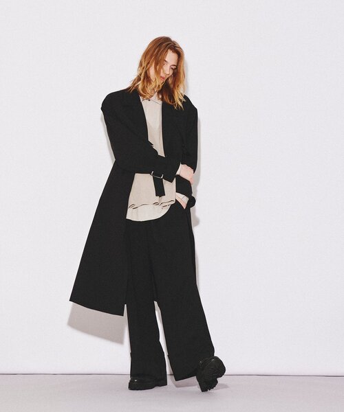 tk.TAKEO KIKUCHI（ティーケータケオキクチ）の「◆エステルツイルロールアップパンツ（その他パンツ・メンズ・オフホワイト/ブラック・01/02/03）」の3枚目の写真