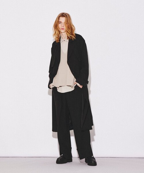 tk.TAKEO KIKUCHI（ティーケータケオキクチ）の「◆エステルツイルロールアップパンツ（その他パンツ・メンズ・オフホワイト/ブラック・01/02/03）」の4枚目の写真