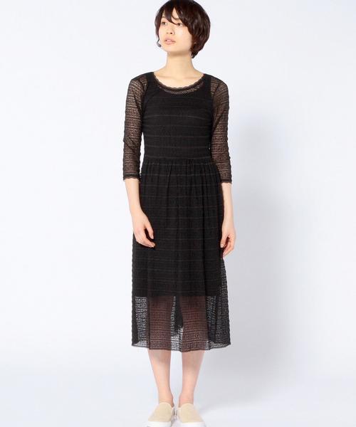 Another Edition（アナザーエディション）の「レース2WAYワンピース/AEFC LACE 2WAY OP◆（ワンピース・レディース・ホワイト/ブラック/ベージュ・フリー）」の20枚目の写真