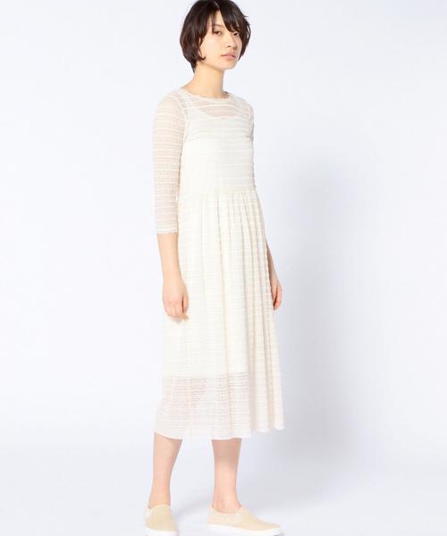 Another Edition（アナザーエディション）の「レース2WAYワンピース/AEFC LACE 2WAY OP◆（ワンピース・レディース・ホワイト/ブラック/ベージュ・フリー）」の3枚目の写真