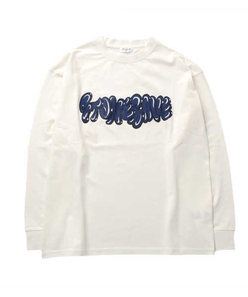 GLAZOS（グラソス）の「グラフィティプリント長袖Tシャツ（Tシャツ/カットソー・キッズ・グレー/ブルー/ネイビー/ホワイト・170cm/150cm/140cm/160cm）」の5枚目の写真