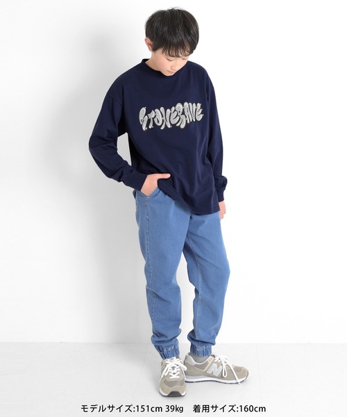 GLAZOS（グラソス）の「グラフィティプリント長袖Tシャツ（Tシャツ/カットソー・キッズ・グレー/ブルー/ネイビー/ホワイト・170cm/150cm/140cm/160cm）」の18枚目の写真