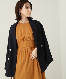 N.(N. Natural Beauty Basic) | 【S Size Line】◆麻調ピークドダブルジャケット(テーラードジャケット)