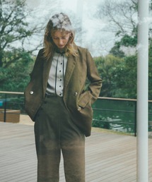 N.（N. Natural Beauty Basic） | 【S Size Line】◆麻調ピークドダブルジャケット(テーラードジャケット)