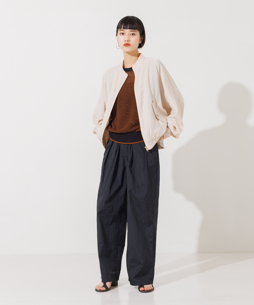 NOMINE(ノミネ)の「メッシュボーダー2WAYプルオーバー(Tシャツ/カットソー・レディース・ブラウン/レッド/ベージュ/グリーン・フリー)」の17枚目の写真