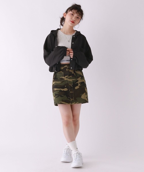 repipi armario（レピピ アルマリオ）の「スパンボイルショートパーカー（シャツ/ブラウス・キッズ・ホワイト/ラベンダー/グレー/ブラック/ライトイエロー/ブルー系その他/ホワイト系その他・SMALL/MEDIUM/LARGE）」の16枚目の写真