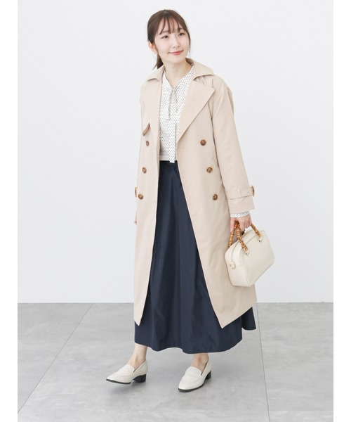 Te chichi TERRASSE(テチチテラス)の「トレンチコート(トレンチコート・レディース・ネイビー/ベージュ/グレー・フリ-)」の5枚目の写真