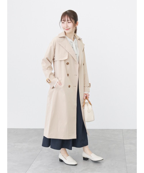 Te chichi TERRASSE(テチチテラス)の「トレンチコート(トレンチコート・レディース・ネイビー/ベージュ/グレー・フリ-)」の6枚目の写真