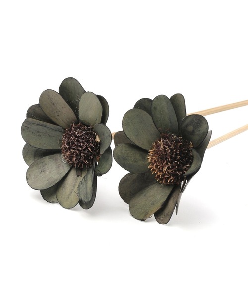 WOOD FLOWER/ウッドフラワー[2P] / 184136（インテリア雑貨