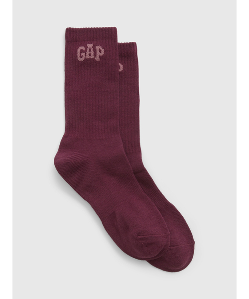 GAP(ギャップ)の「Gapロゴ クオーター クルーソックス(ソックス/靴下・メンズ・ブルー/パープル/ピンク/ブラック/アイボリー/カーキ/イエロー/ワイン/ブラウン系その他・M/L/S/M)」の1枚目の写真