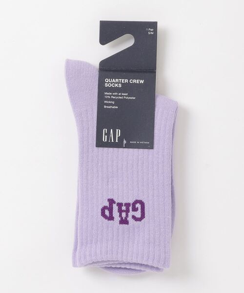 GAP(ギャップ)の「Gapロゴ クオーター クルーソックス(ソックス/靴下・メンズ・ブルー/パープル/ピンク/ブラック/アイボリー/カーキ/イエロー/ワイン/ブラウン系その他・M/L/S/M)」の7枚目の写真