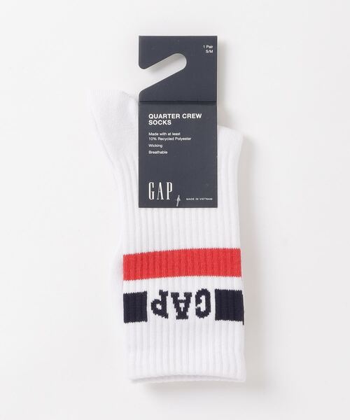 GAP(ギャップ)の「Gapロゴ クオーター クルーソックス(ソックス/靴下・メンズ・ブルー/パープル/ピンク/ブラック/アイボリー/カーキ/イエロー/ワイン/ブラウン系その他・M/L/S/M)」の6枚目の写真