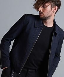 【NO ID.】Single Riders Denim Jacket / シングル ライダース デニム ジャケット