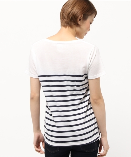 OUTLET(アウトレット)の「【Ciaopanic】ボーダープリントTee(Tシャツ/カットソー・レディース・ブルー/ネイビー/レッド・FREE)」の5枚目の写真