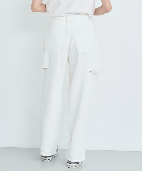 期間限定値下げ】新品未使用タグ付♡AndCurtainCallカットレースパンツ セール】【XS～Lサイズ展開】サイドカットパンツ（デニムパンツ