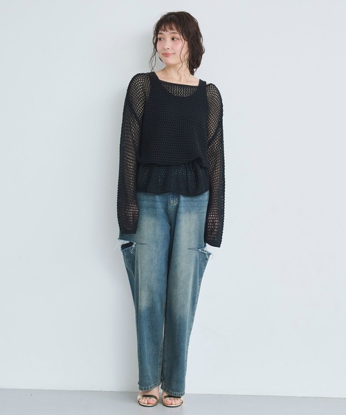 attiree(アティレー)の「【XS~Lサイズ展開】サイドカットパンツ(デニムパンツ・レディース・ブルー/ブラック/ホワイト/ブルー系その他/ライトブルー・LARGE/MEDIUM/SMALL/X-SMALL)」の22枚目の写真