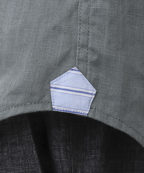 NOLLEY'S goodman(ノーリーズグッドマン)の「リネンスキッパー7分袖 プルオーバーシャツ(シャツ/ブラウス・メンズ・ホワイト/グレー/ブルー/パープル/ブラウン・S/M/L)」の19枚目の写真