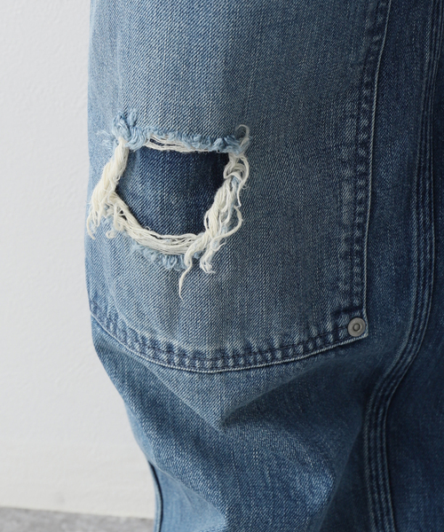 markaware（マーカウェア）の「【MARKAWARE / マーカウェア】DOUBLE KNEE PANTS DAMAGED（デニムパンツ・メンズ・ネイビー・1/2/3/4）」の5枚目の写真