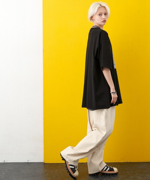 AIVER（アイバー）の「AIVER　コラージュフォトS/SビッグTEE（Tシャツ/カットソー・メンズ・オフホワイト/ブラック/グリーン・MEDIUM/LARGE/SMALL）」の20枚目の写真