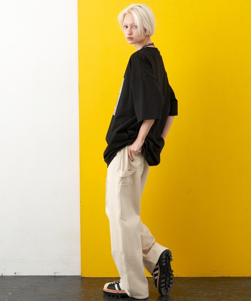 AIVER（アイバー）の「AIVER　コラージュフォトS/SビッグTEE（Tシャツ/カットソー・メンズ・オフホワイト/ブラック/グリーン・MEDIUM/LARGE/SMALL）」の22枚目の写真