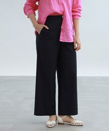 INDIVI | 【洗える/SETUP可能】ウエストゴム ワイドパンツ(その他パンツ)