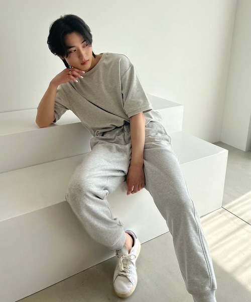 LIMMSE(リムズ)の「【LIMMSE】リラックスオーバーサイズTシャツ(Tシャツ/カットソー・メンズ・杢グレー/ピンク/サックスブルー/オフホワイト・FREE)」の11枚目の写真