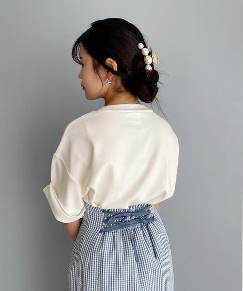 LIMMSE(リムズ)の「【LIMMSE】リラックスオーバーサイズTシャツ(Tシャツ/カットソー・メンズ・杢グレー/ピンク/サックスブルー/オフホワイト・FREE)」の17枚目の写真