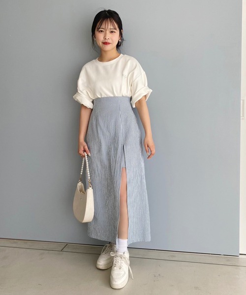 LIMMSE(リムズ)の「【LIMMSE】リラックスオーバーサイズTシャツ(Tシャツ/カットソー・メンズ・杢グレー/ピンク/サックスブルー/オフホワイト・FREE)」の14枚目の写真
