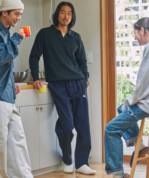 セール】ウェビングベルト テーパード ストレッチ クライミングパンツ