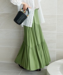 miclat | 大きいサイズ　ギャザーティアードスカート　miclat(スカート)