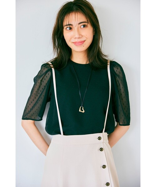 ANY SIS(エニィスィス)の「【美人百花7月号掲載】2SETサス付きスカート セット(セットアップ・レディース・アイボリー系/カーキ系/グレー系・2/3/1)」の1枚目の写真