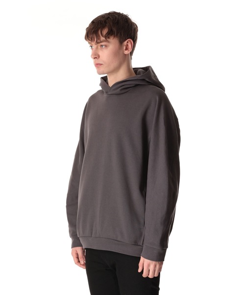 ATTACHMENT(アタッチメント)の「コットン/ポリエステル ダブルニット フーディー / CO/PE DOUBLE KNIT HOODIE(パーカー・メンズ・ブラック/ダークグレー/オフホワイト・2/3/1)」の12枚目の写真