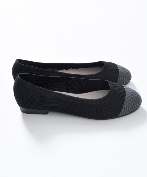 CALIFORNIA OUTFITTERS（カリフォルニア アウトフィッターズ）の「1-配色ニットパンプス【Maison select -メゾンセレクト-】（パンプス・レディース・ブラック・MEDIUM）」の3枚目の写真