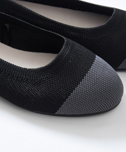 CALIFORNIA OUTFITTERS（カリフォルニア アウトフィッターズ）の「1-配色ニットパンプス【Maison select -メゾンセレクト-】（パンプス・レディース・ブラック・MEDIUM）」の9枚目の写真