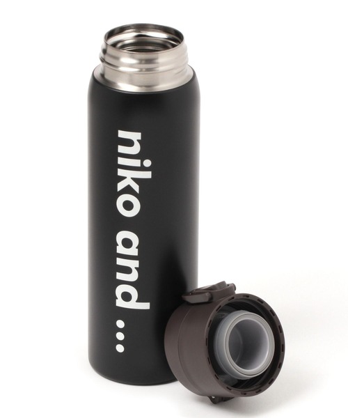 niko and...(ニコアンド)の「オリジナルニコロゴステンレスボトル/容量480ml(水筒・レディース・オフホワイト/ブラック・0)」の4枚目の写真