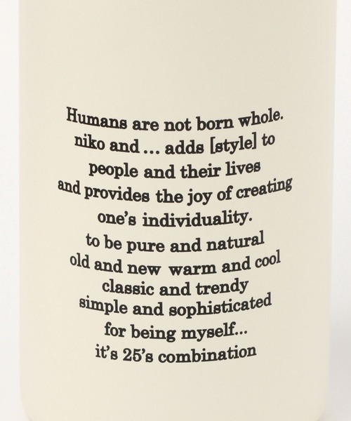 niko and...(ニコアンド)の「オリジナルニコロゴステンレスボトル/容量480ml(水筒・レディース・オフホワイト/ブラック・0)」の16枚目の写真