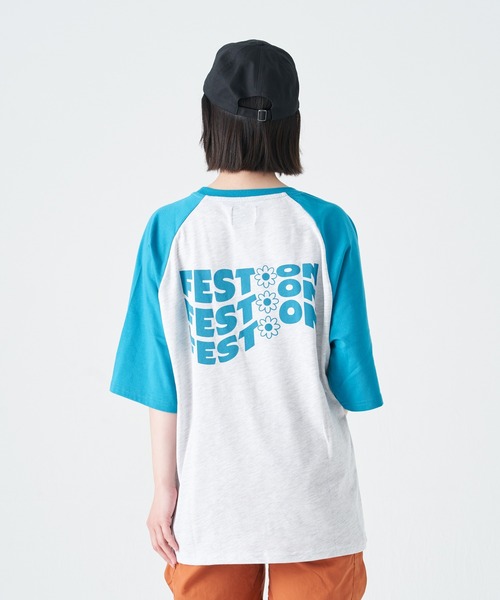 CORISCO(コリスコ)の「ラグラン切替 FEST ON 半袖BIG TEE(M1)(Tシャツ/カットソー・メンズ・その他2/その他1/その他4/その他3・X-LARGE/MEDIUM/LARGE)」の4枚目の写真