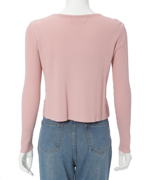 fifth（フィフス）の「リブキャミアンサンブルカーディガン（カーディガン/ボレロ・レディース・イエロー/ブラック/ピンク・M）」の8枚目の写真