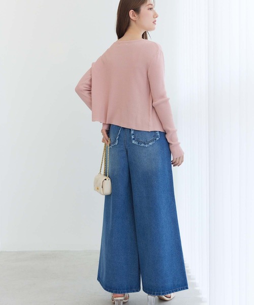 fifth（フィフス）の「リブキャミアンサンブルカーディガン（カーディガン/ボレロ・レディース・イエロー/ブラック/ピンク・M）」の17枚目の写真