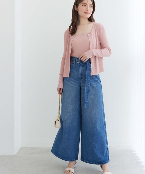 fifth（フィフス）の「リブキャミアンサンブルカーディガン（カーディガン/ボレロ・レディース・イエロー/ブラック/ピンク・M）」の13枚目の写真