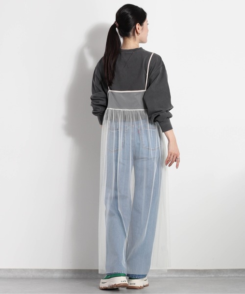 cepo（セポ）の「チュールキャミワンピース（ワンピース・レディース・オフホワイト/ブラック・FREE）」の22枚目の写真