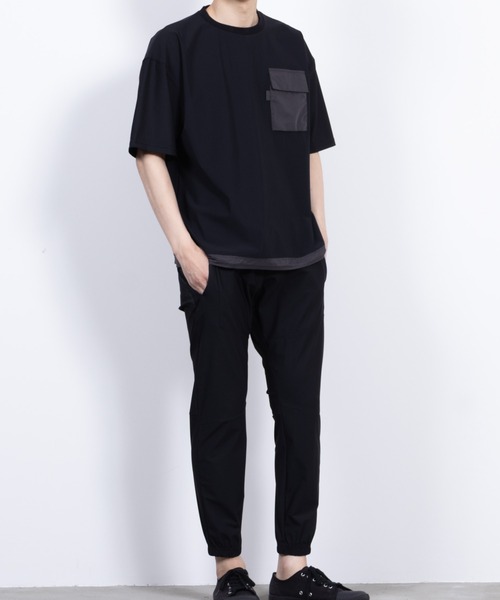 セール】接触冷感/吸水速乾/UVカット/裾ドローコード/半袖Tシャツ/ポケ