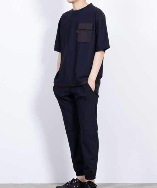 セール】接触冷感/吸水速乾/UVカット/裾ドローコード/半袖Tシャツ/ポケ