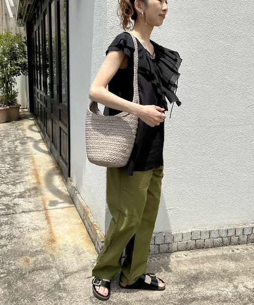 Helen Kaminski（ヘレンカミンスキー）の「≪一部店舗+WEB限定≫【HELEN KAMINSKI/ヘレン カミンスキー】CAMARIL S BRIDLE（かごバッグ・レディース・ベージュ/チャコールグレー・FREE）」の20枚目の写真
