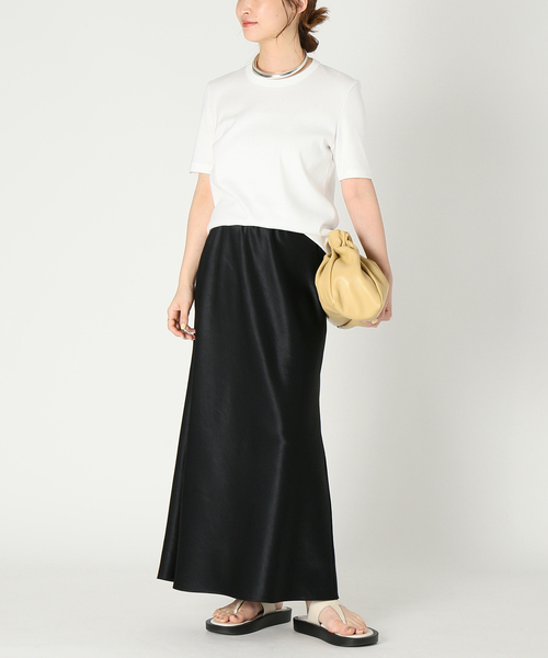 Deuxieme Classe(ドゥーズィエムクラス)の「*追加GIZA フライスTシャツ(Tシャツ/カットソー・レディース・ホワイト/ブラック・FREE)」の13枚目の写真