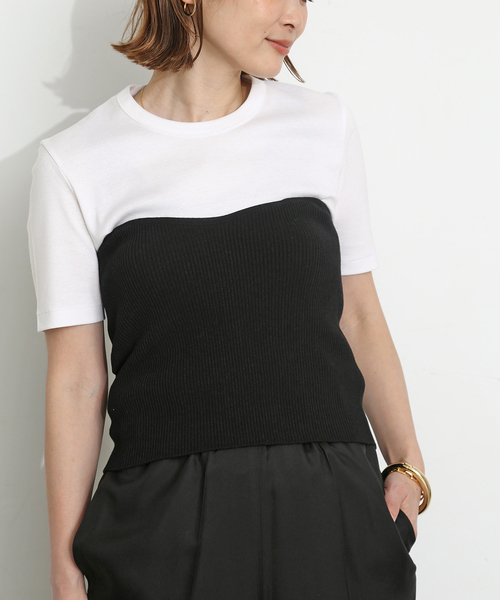 OUTLET SALE- 訳あり品など大放出 追加GIZA フライスTシャツ（Tシャツ/カットソー）｜Deuxieme トップス