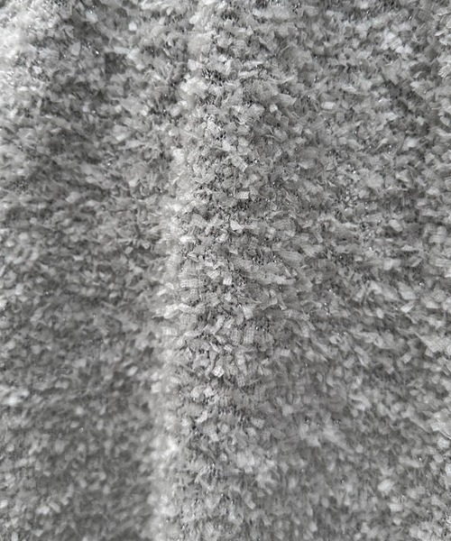 COLLAGE GALLARDAGALANTE（コラージュガリャルダガランテ）の「ツイードライクニットキャミ（キャミソール・レディース・ブラック/シルバー・FREE）」の7枚目の写真